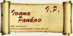 Ivana Pankov vizit kartica